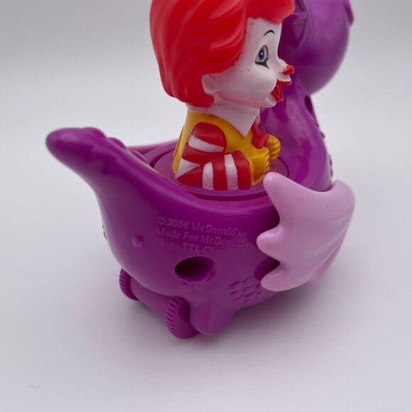 Ronald McDonald 2008 Happy Meal Toy Purple Dragon McDonalds (SKU: 413TO) - Picture 4 of 6